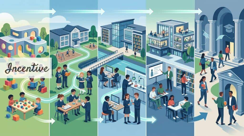 Etapas del currículo británico desde primeros años hasta A-Levels