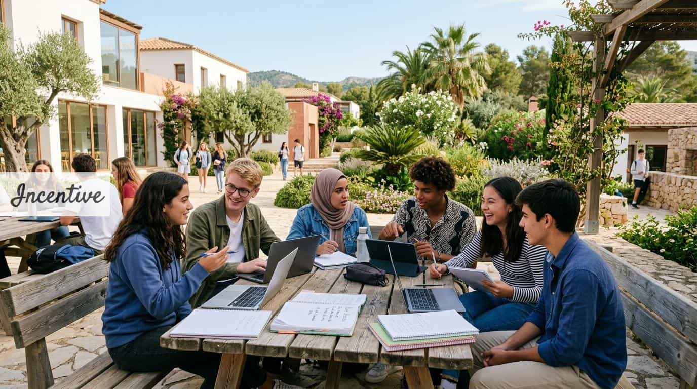 Estudiantes de un colegio con sistema educativo británico en España